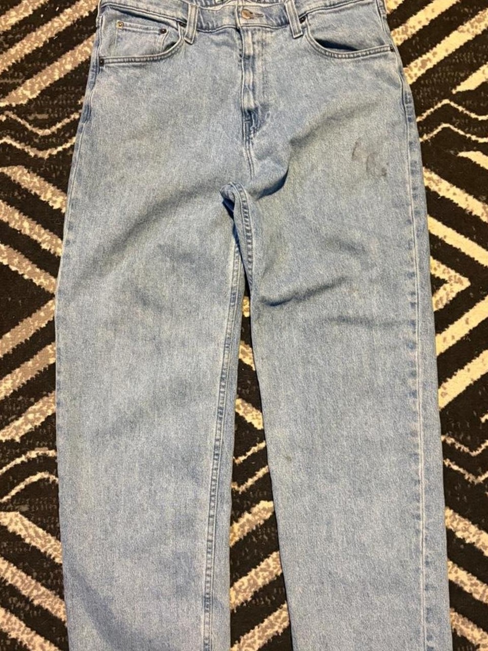 Light Blue Men’s Straight-Leg Jeans